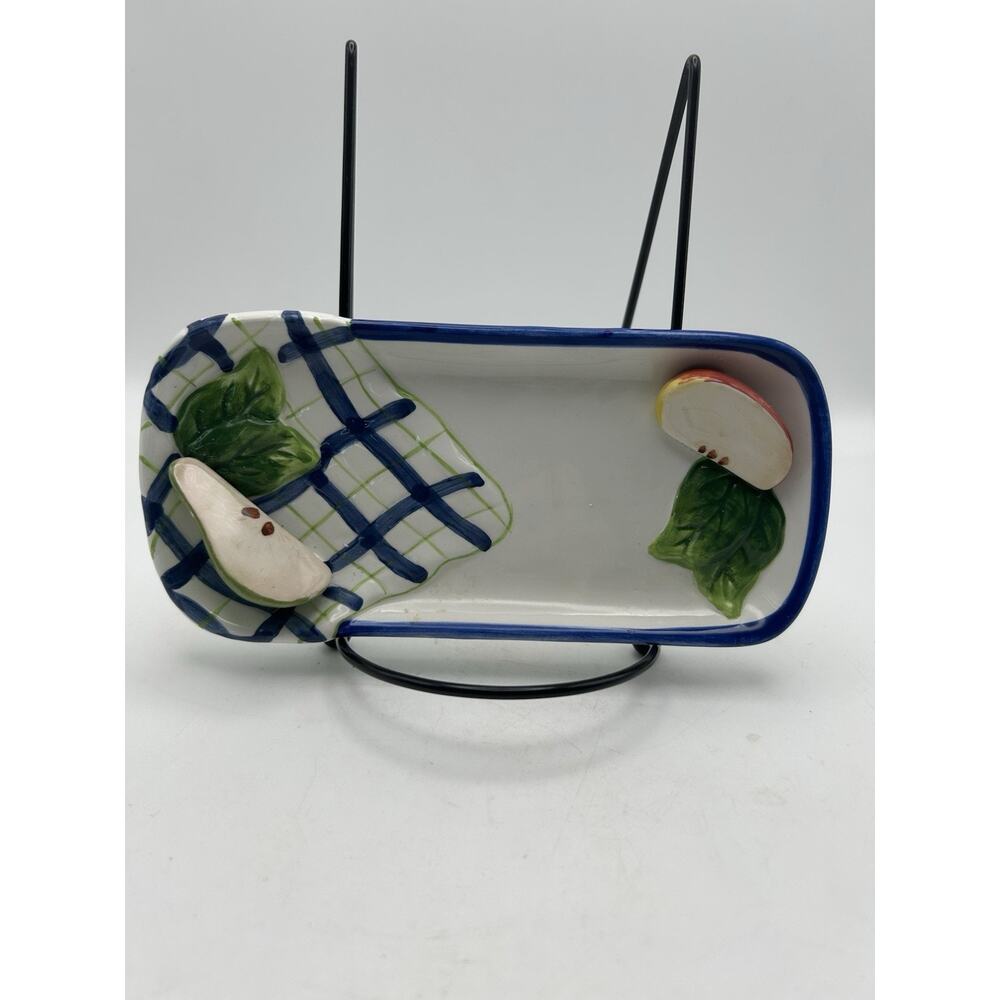 Vintage Bella Casa Apple & Pear Butter Dish